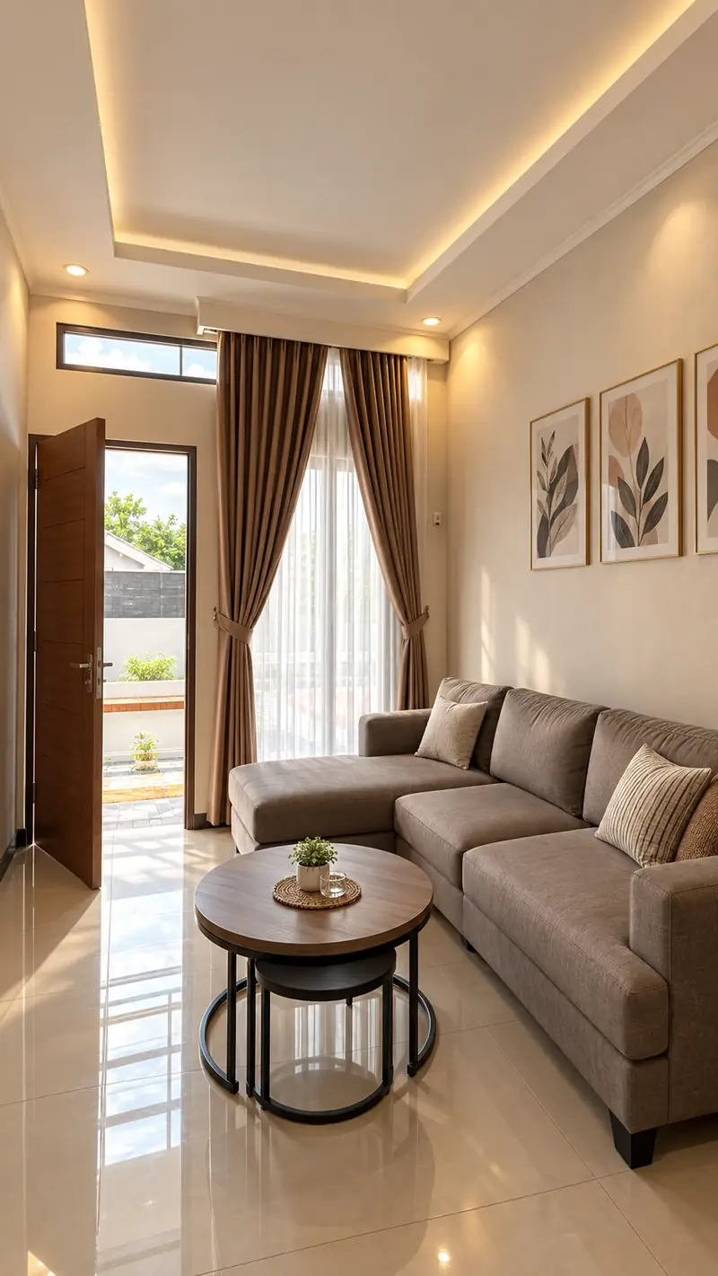 Ruang tamu rumah Z Land Katapang